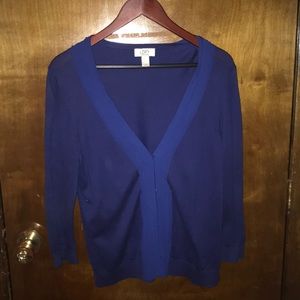 LOFT Blue Cardigan